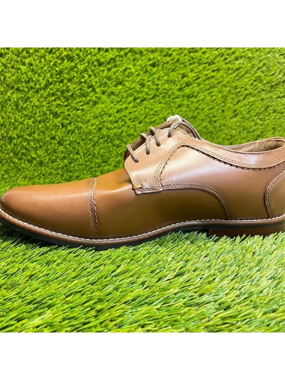 Nunn Bush Westwood Mens Size 10 Brown Classic Cap Toe Oxford Dress Shoes